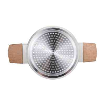 Кастрюля Bergner Naturally, з кришкою 20 см, 2.4 л (BG-34745-CR) Винница