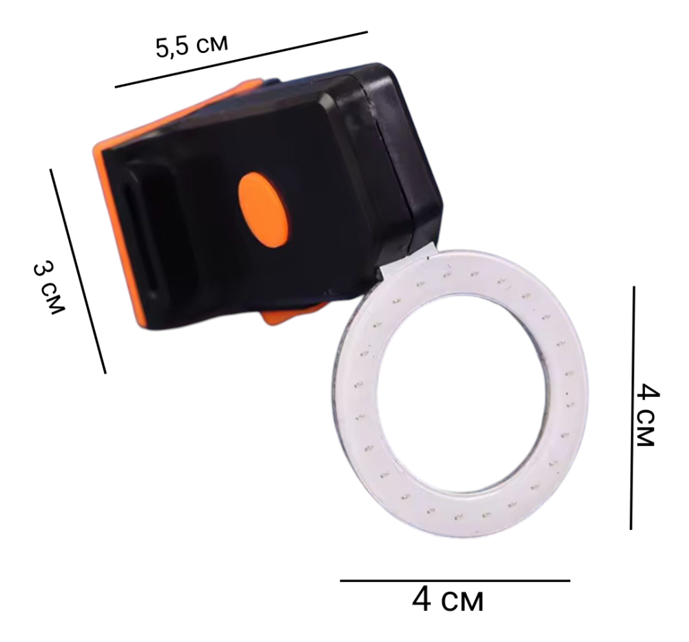 Велосипедный светодиодный задний led фонарь от USB 4 см черный Киев - изображение 7