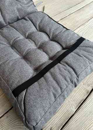 Подушка для стільців (50x120х8 см) подвійна Decorator Мальмо колір сірий 84-151 Київ