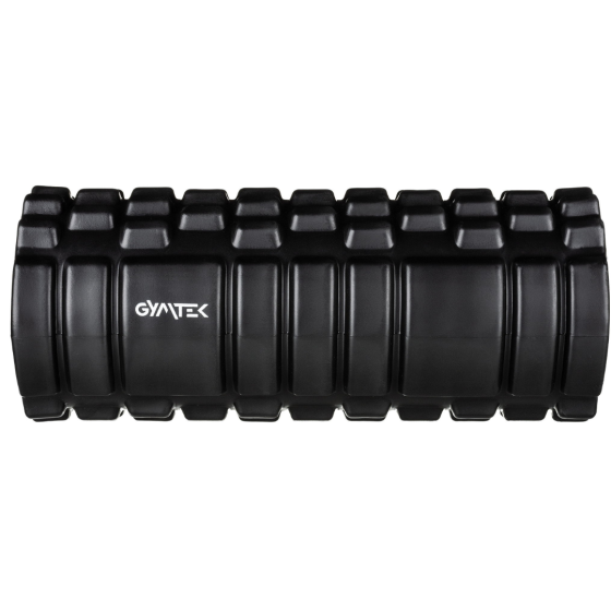 Масажний ролик Gymtek для йоги та фітнесу EVA 33*14см чорно-білий Киев