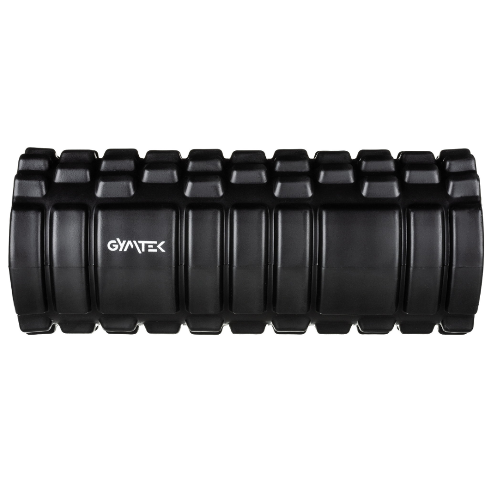 Масажний ролик Gymtek для йоги та фітнесу EVA 33*14см чорно-білий Киев - изображение 2