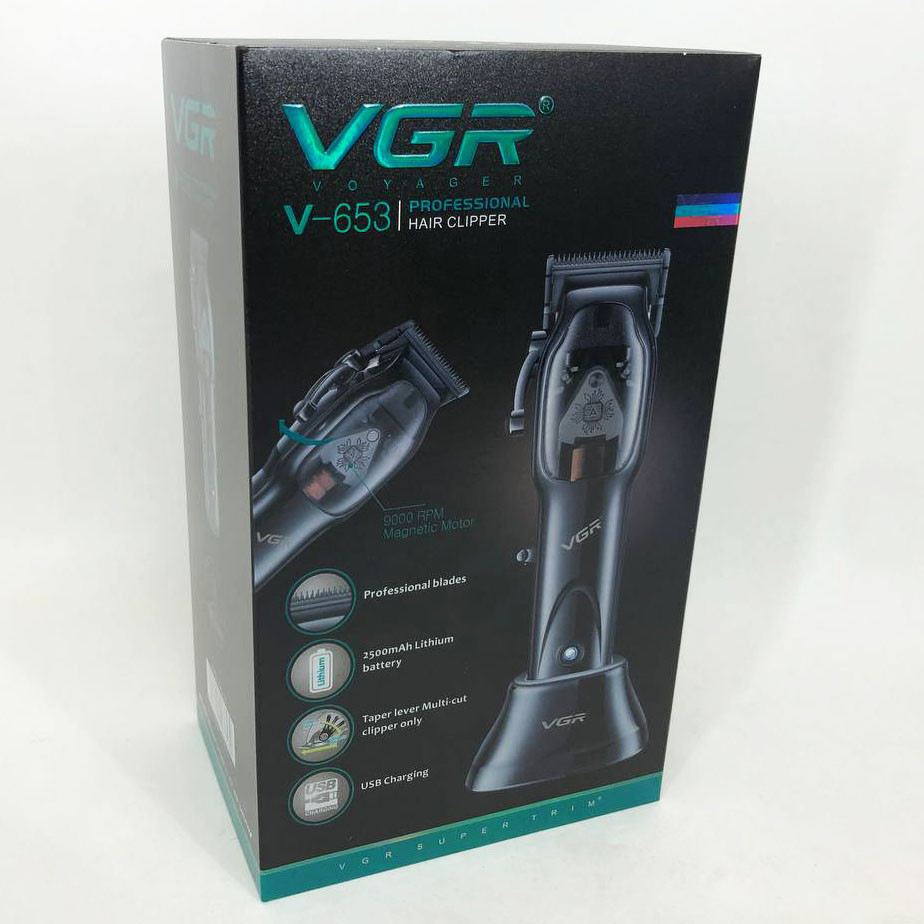 Бритва аккумуляторная для стрижки волос и бороды VGR Hair Clipper V-653 Voyager, Триммер для висков KV-99 Львов - изображение 1