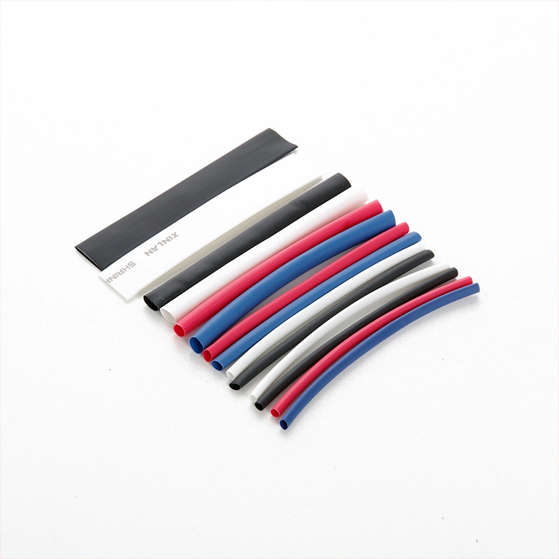 Термоусаджувана трубка 10см набор діам. 3,4,5,6,10мм/ чер. кр. син. біл.(44 шт.) APRO Харків - фото 1