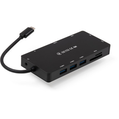 Концентратор Vinga USB-C 3.1 to VGA+HDMI+RJ45+3xUSB3.0+USB2.0+SD/TF+PD+Audio (VHYC10) Вінниця - фото 4