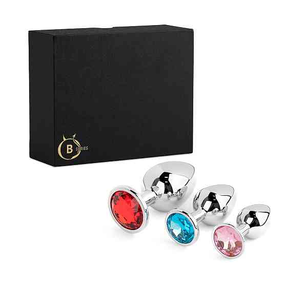Набір плагів Jewellery Silver PLUG SET, срібний Sex Aura Київ