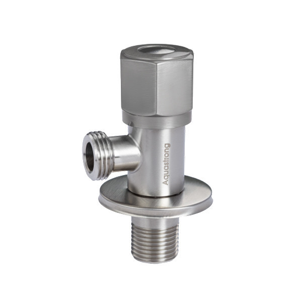 Кран кутовий нерж. AQUASTRONG R5 M1/2 х M3/4 (R507) Київ - фото 1