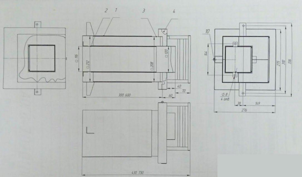 Дымоход парапет для котла АОГВ-7 оригинальная труба-воздухозаборник из котловой стали для старых и новых моделей Тернополь - изображение 4