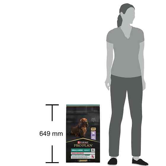 Сухий корм PRO PLAN Small&Mini Adult 1+ Sensitive Digestion для дорослих собак дрібних порід, з чутливим травленням, беззерновий, з індичкою, 7 кг Київ