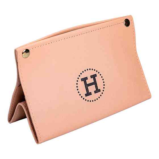 Yiwu Серветниця з еко шкіри 20×7.5×11.5 см для серветок на кнопках Рожевий HP-3-213P Коломыя