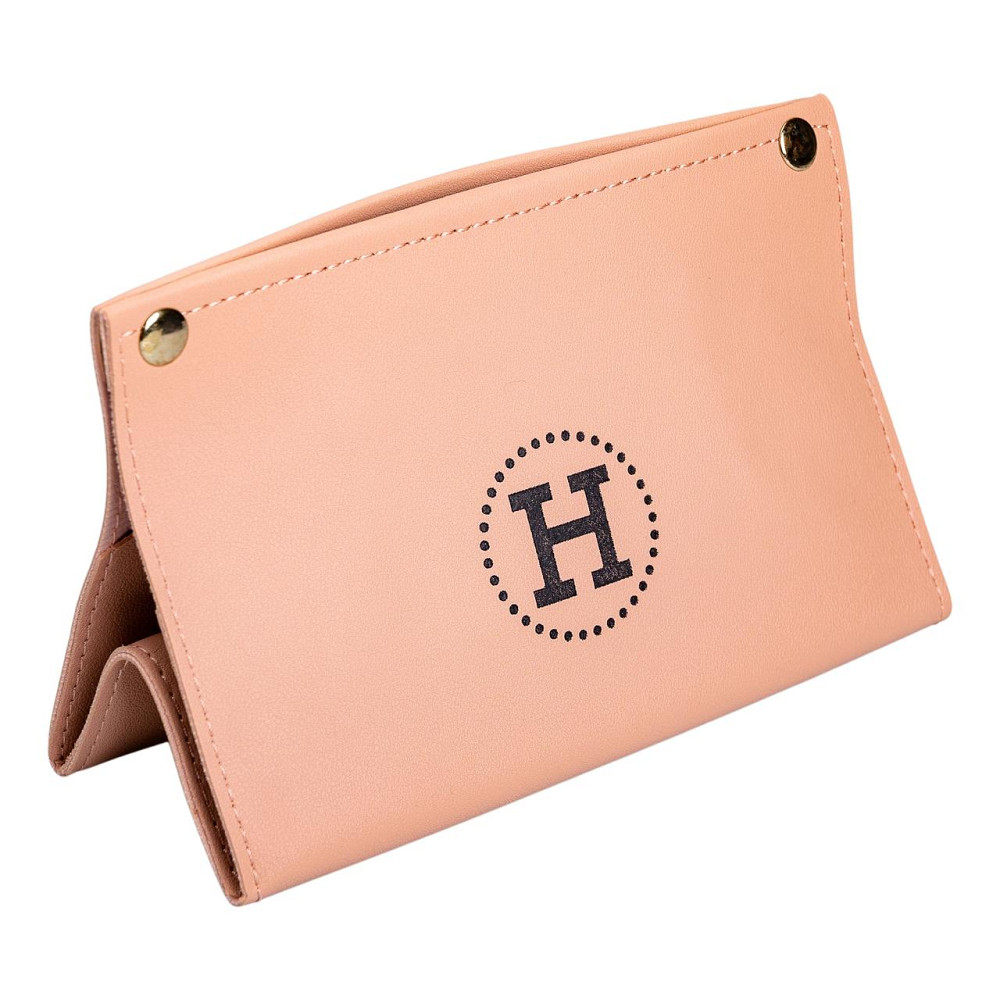 Yiwu Серветниця з еко шкіри 20×7.5×11.5 см для серветок на кнопках Рожевий HP-3-213P Коломыя - изображение 2