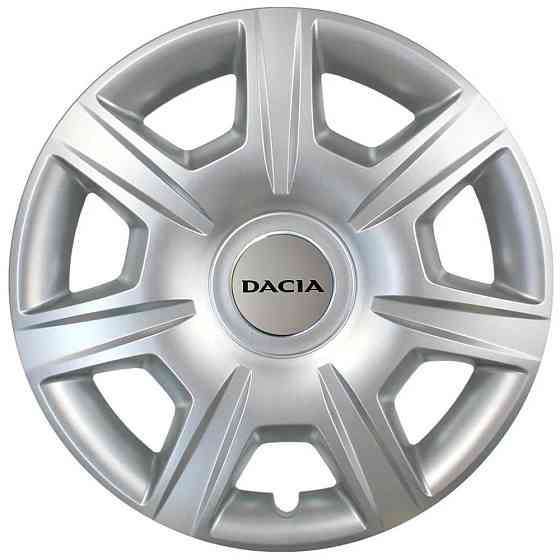 Автомобильные модельные колпаки R15 Dacia 327 4шт, SJS, серебряные Киев