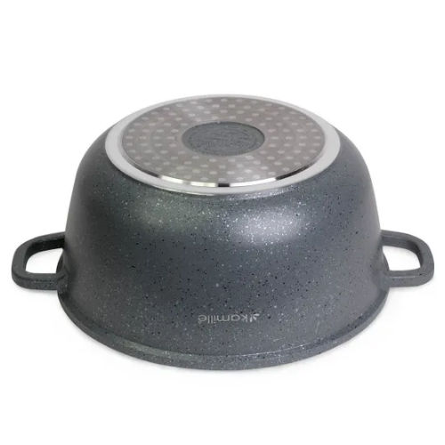 Каструля литий алюміній 4,5л 24*11,5см скляна кришка а/п Granite 4425 KAMILLE Житомир - изображение 5