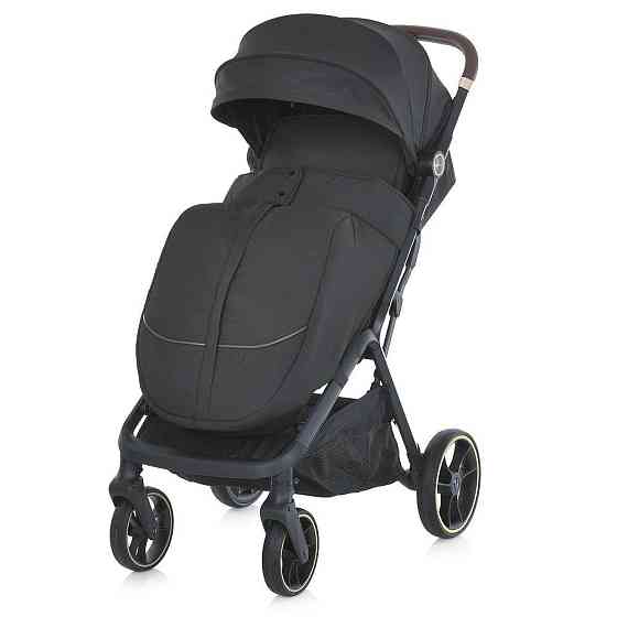 Коляска дитяча El Camino BEYA Black прогулянкова з чохлом для ніжок у комплекті Чорна (ME 1127-G) Чернігів