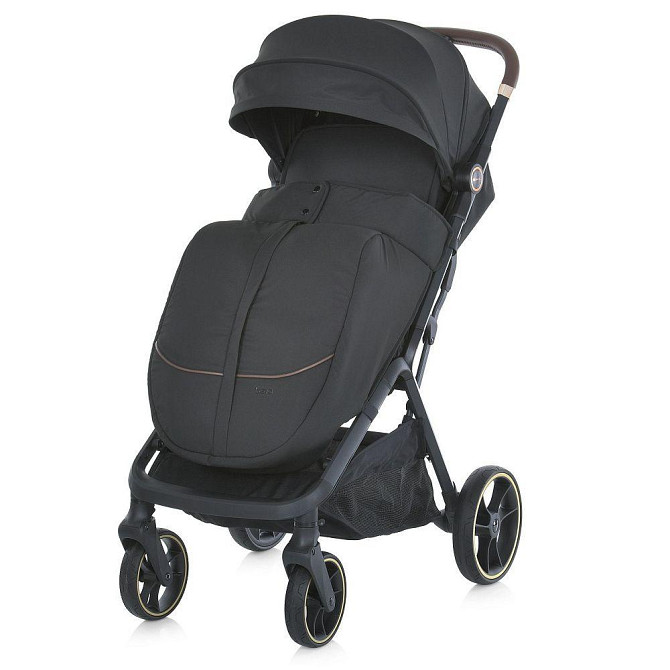 Коляска дитяча El Camino BEYA Black прогулянкова з чохлом для ніжок у комплекті Чорна (ME 1127-G) Чернігів - фото 2