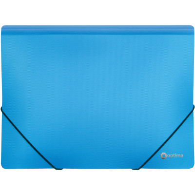 Папка на резинках Optima А4 двухцветная, голубая (O30698-11) Винница - изображение 1