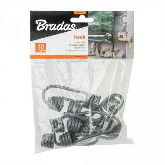 Крючок стальной серый (10 шт) BUNGEE CORD HOOK, BCDIY-H1-B Киев