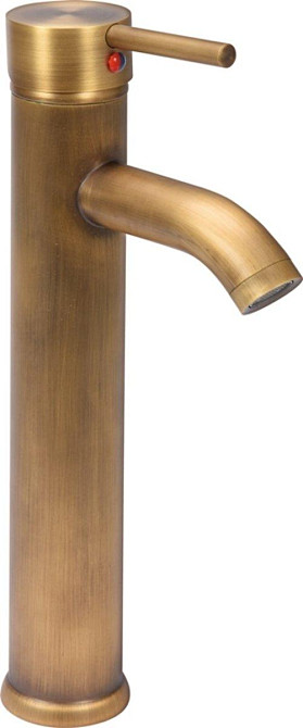 Змішувач води FALA для умивальника, високий "RETRO BRONZE 2" з кульовим регулятором [12] Одеса - фото 1