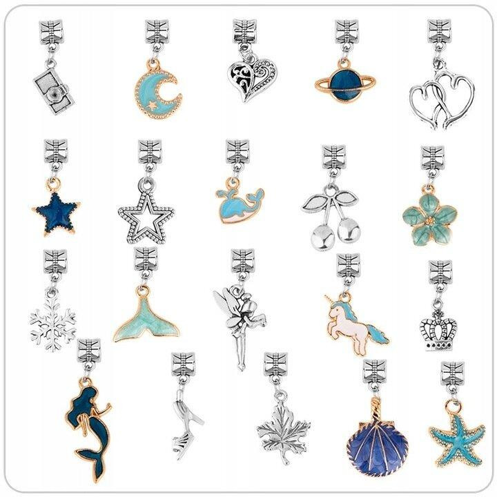 Детский набор для творчества для создания шарм браслетов и колье . из бусин в подарочной коробке 63 шт. Киев - изображение 8