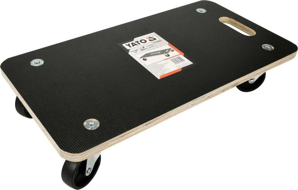 Візок-платформа YATO 575х 300х 18 мм на 4 колесах Ø= 75 мм, навантаж.- 200 кг, h= 110 мм [6] Одеса - фото 1