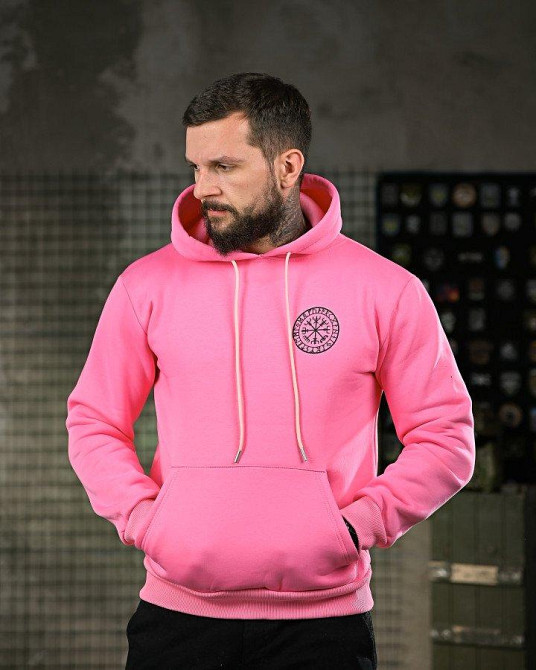Мілітарі худі на флісі GENESIS Руни pink ПП8072 Одеса - фото 2