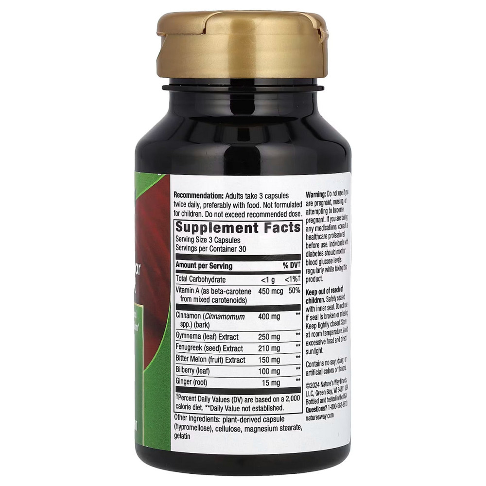 Растительный комплекс Nature's Way Blood Sugar Manager, 90 капсул Киев - изображение 4