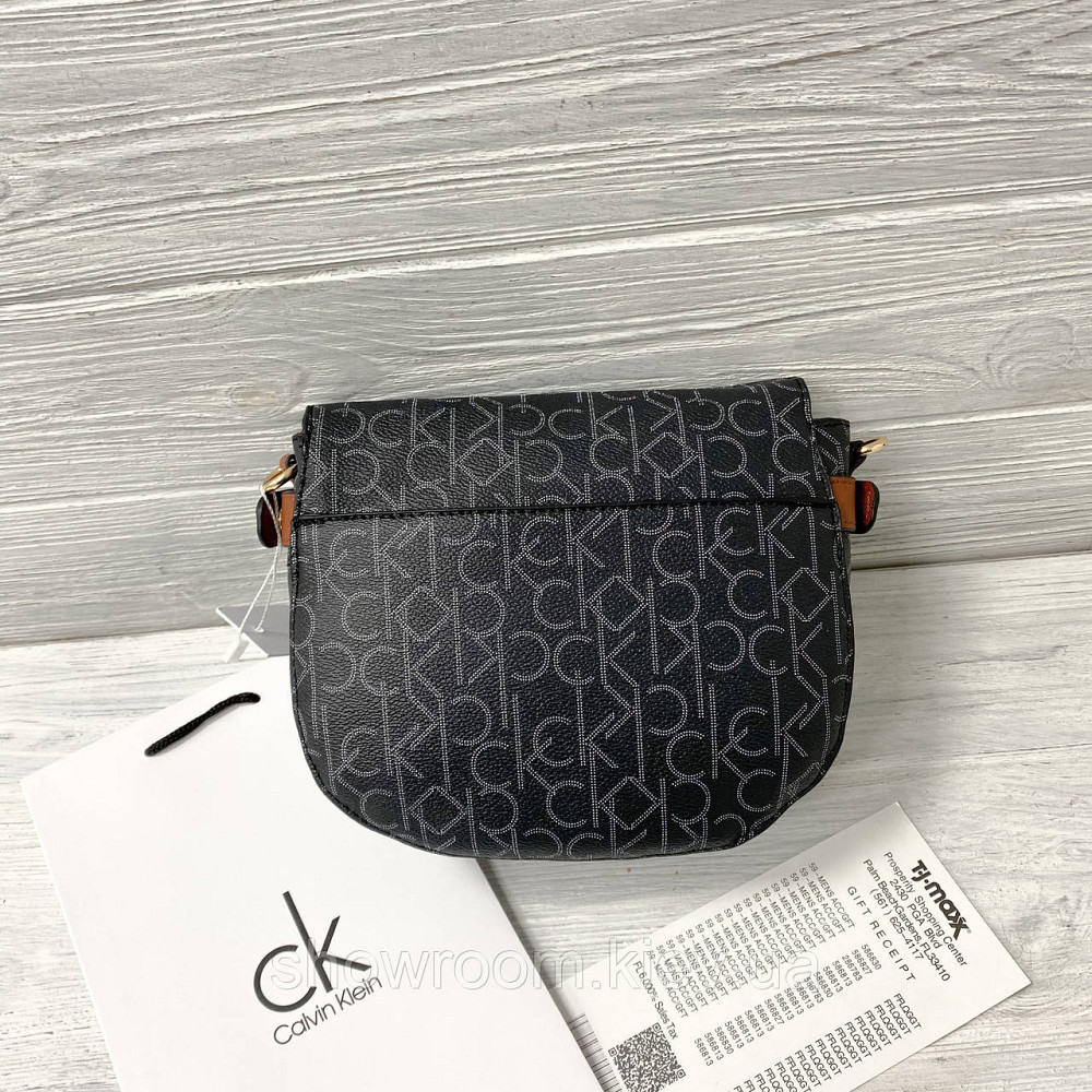 Невелика жіноча сумочка на плече Ck K6071 black Київ - фото 8