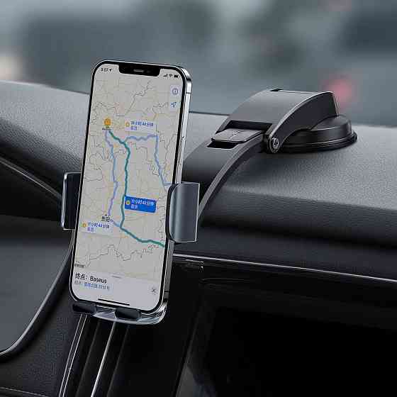 Держатель телефона автомобильный Baseus Easy Control Clamp Pyste Type + Air Outlet set черный Львов
