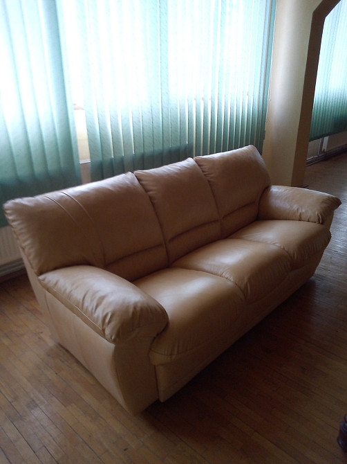 Диван шкіряний трьохмісний модель 103 Leo Ужгород - изображение 1