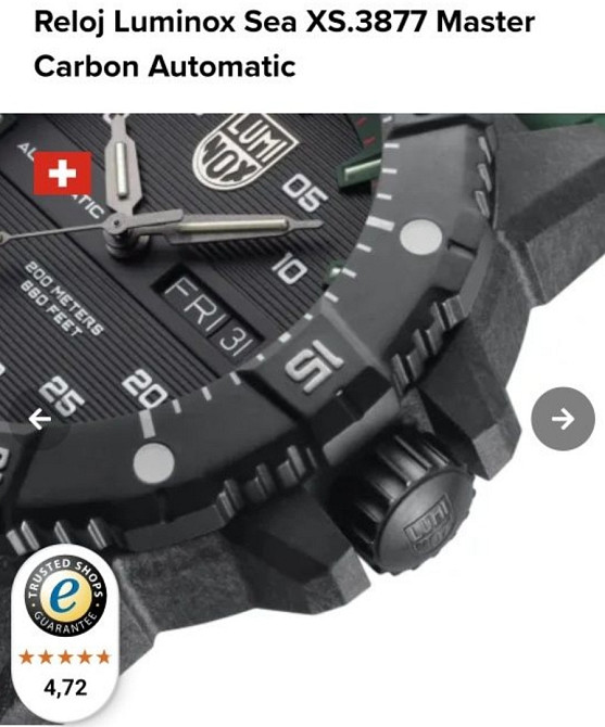 Часы мужские Reloj Luminox Sea XS.3877 Киев - изображение 7