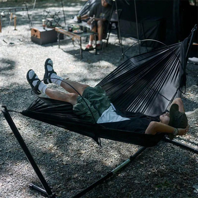 Гамак 3-в-1 з москітною сіткою Naturehike CNH22HJ001, 210T polyester, темно-зелений Киев - изображение 5