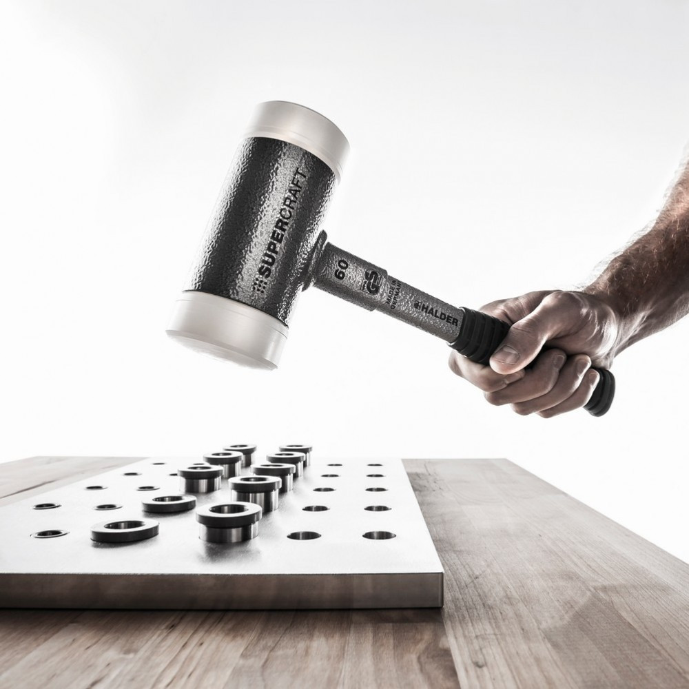 Молоток безынерционный HALDER Supercraft 3377 с прорезиненной ручкой, Ø=50 мм, m=1150 г, І=315 мм Одесса - изображение 4