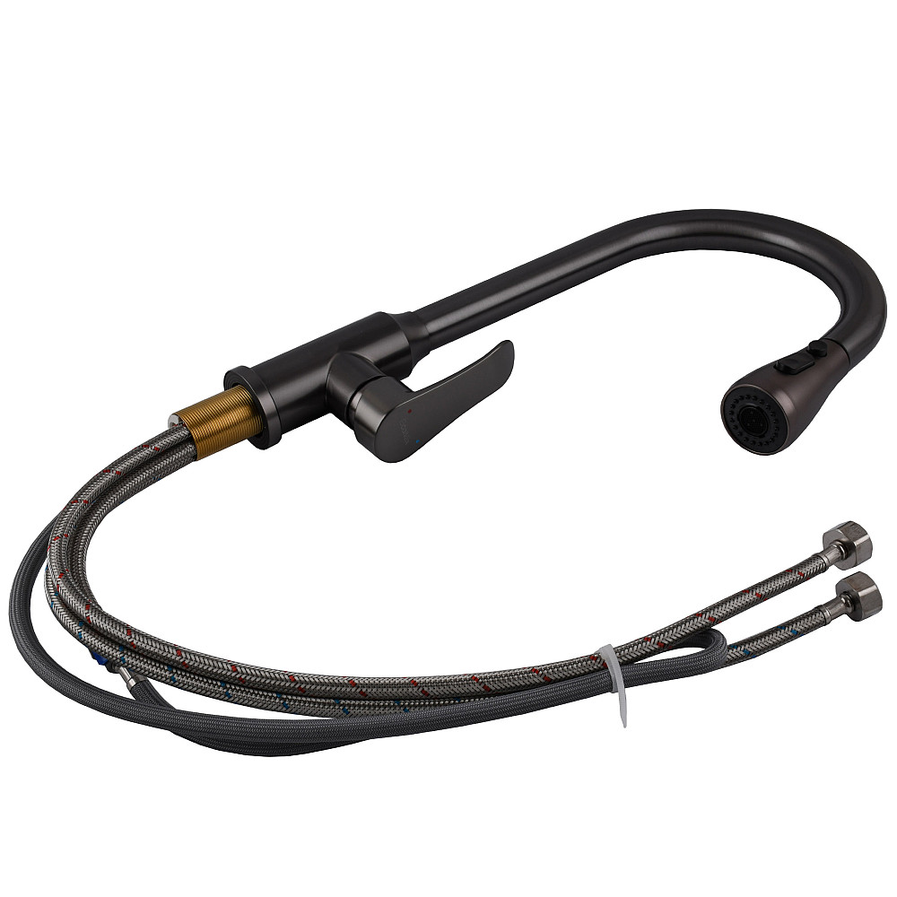 Змішувач для кухні EcoMIX Stella STL-2031-GP Луцк - изображение 7