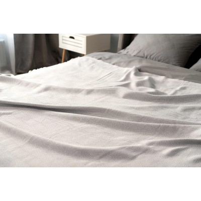 Плед Ardesto Summer 100% хлопок серый 140х190 см (ART0915SG) Винница - изображение 11