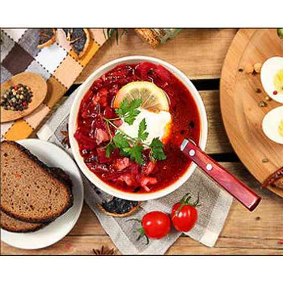 Алмазна мозаїка "Смачний борщ" HEG86889, 30х40 см Вінниця