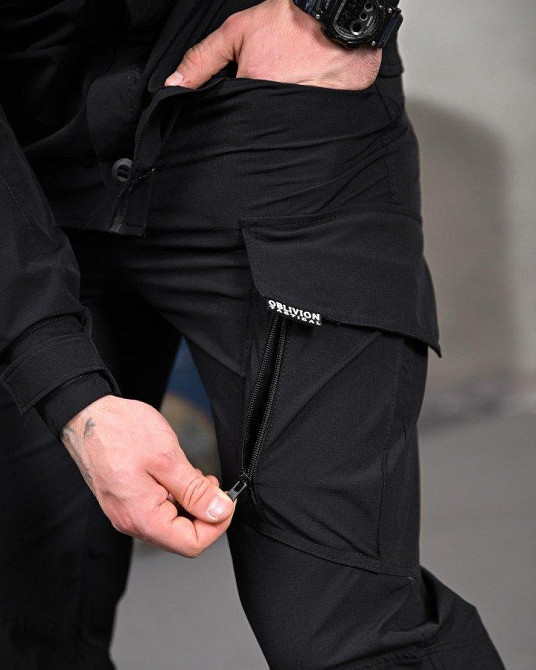 Літній міський тактичний костюм URBAN чорний поліція ПП7691 Одеса - фото 7