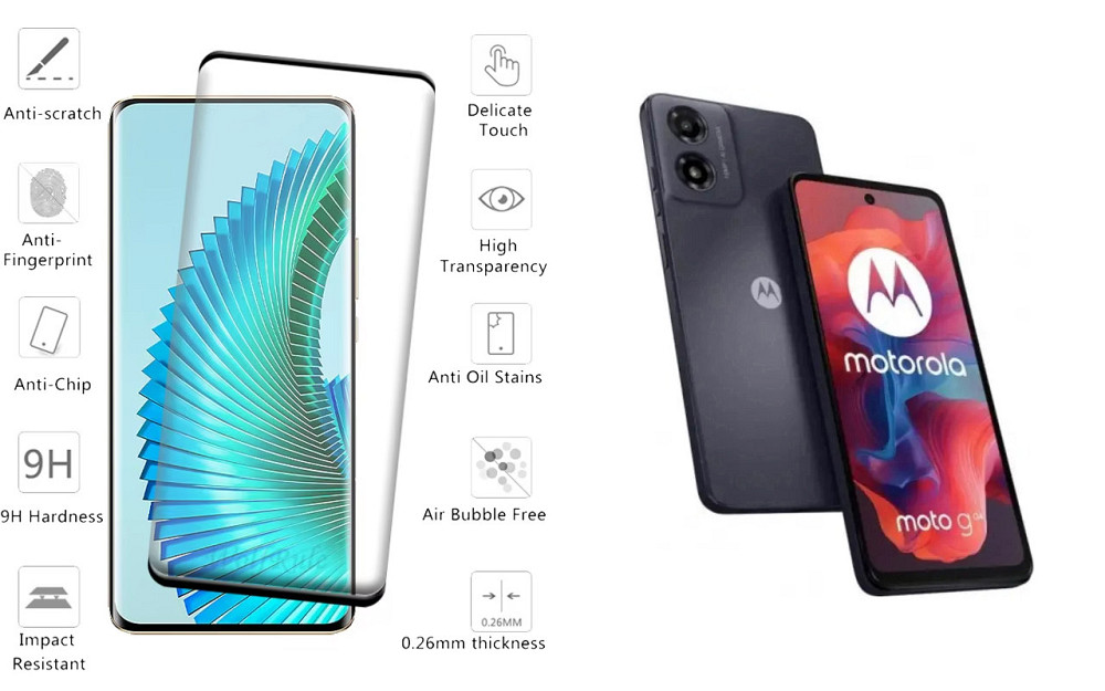 Защитное стекло HyperGlass Pro для Motorola Moto G04s – максимальная чувствительность и защита Киев - изображение 2