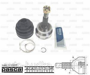 Кулак поворотний (зовнішній) на NISSAN ALMERA мотор 2.0D рік 1995-2000 - PASCAL (Польща) G11023PC Новий Розділ - фото 1