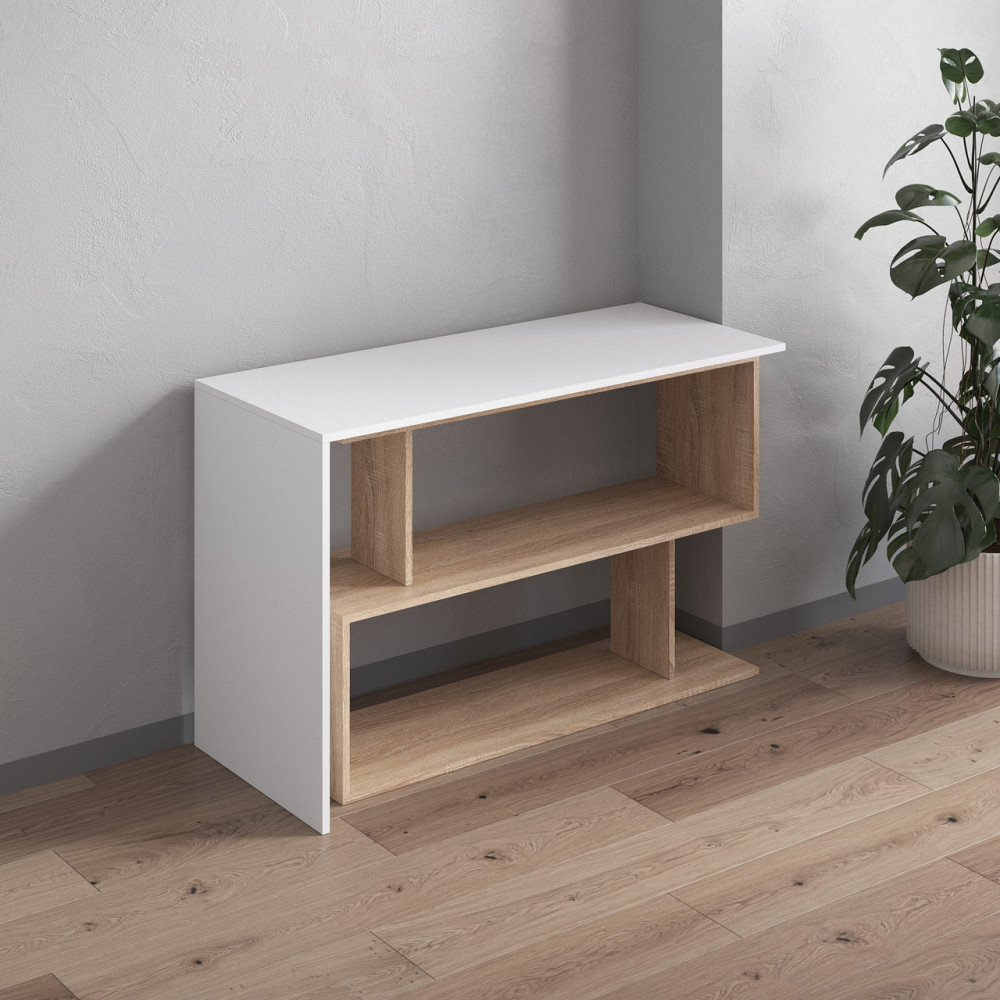 Cтол компьютерный VAYS поворотный письменный cтол трансформер M-41 Белый-Дуб Сонома Львов - изображение 3