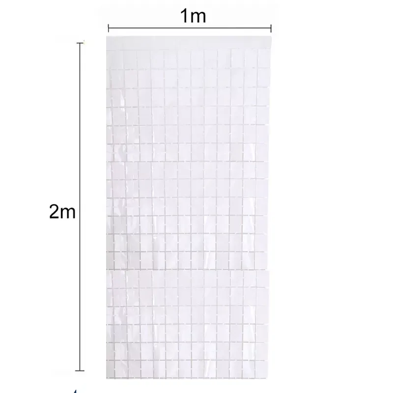 Дождик для фотозоны кубиками 2 м на 1 м белый Киев - изображение 2