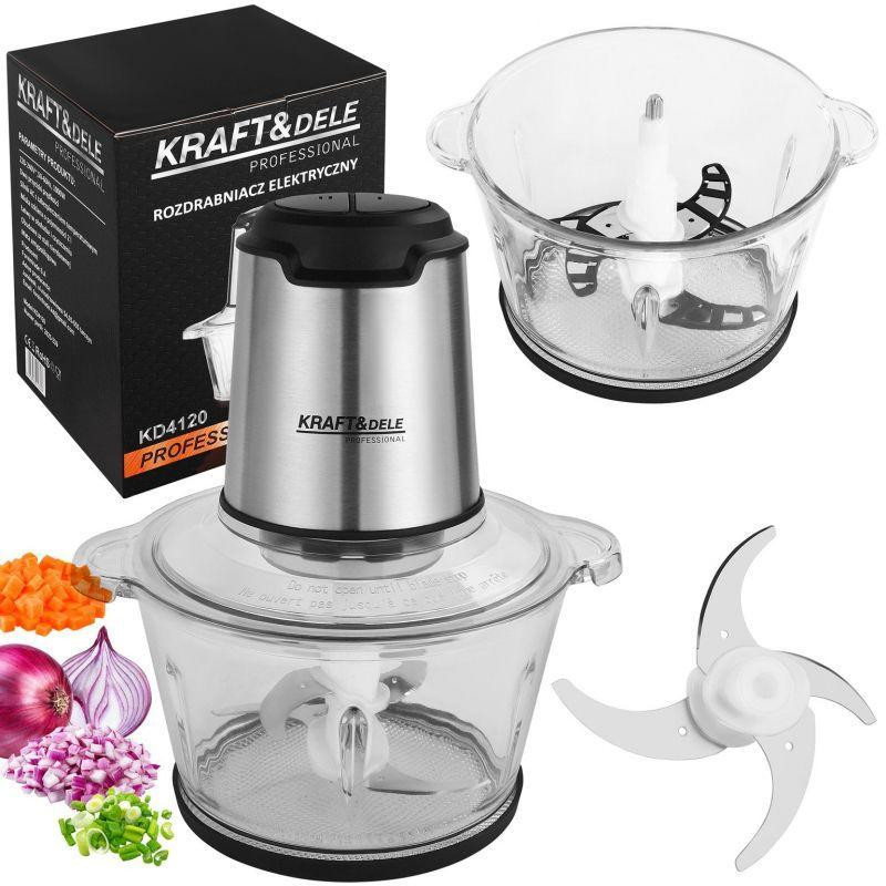 Кухонный  измельчитель мяса, овощей, фруктов  Kraft&Dele  KD4121 Черкассы - изображение 11