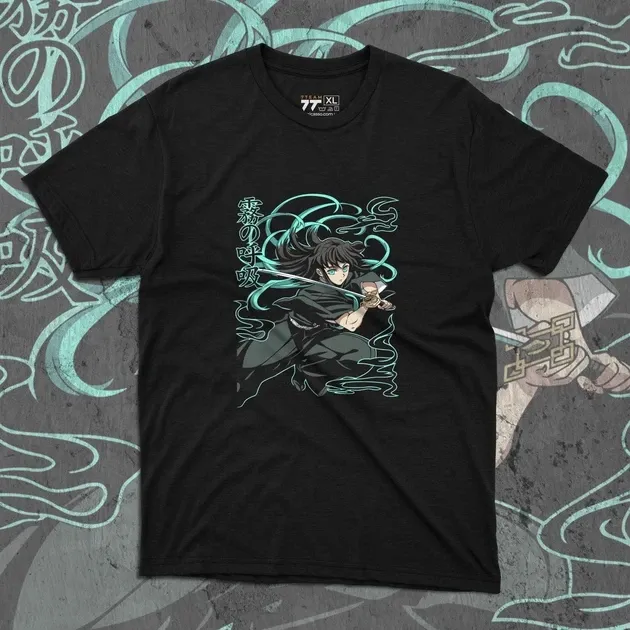 Футболка для підлітка хлопчика з принтом Клинок, рассекающий демонов Муічіро Токіто 2 Розмір 160 Anime10421 Дніпро - фото 1