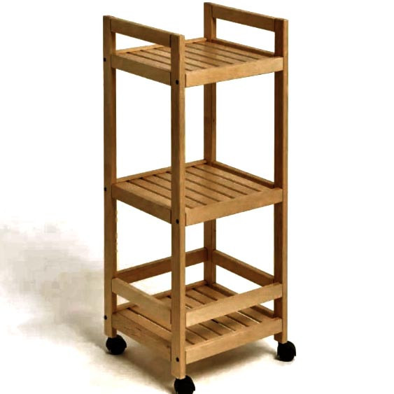 Етажерка для ванної на коліщатах "Морона" сієна Миколаїв - фото 1