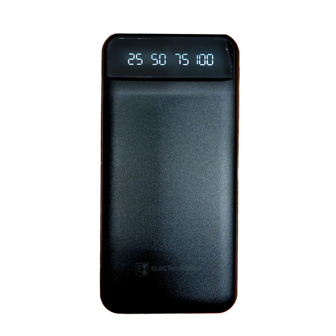 Павербанк для смартфона 10000 mAh с фонариком type-c Черный Киев - изображение 1