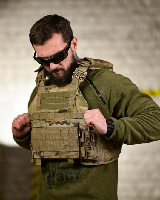 Плитоноска Plate Carrier 4 точки сброса мультикам ТР6529 Одесса - изображение 2