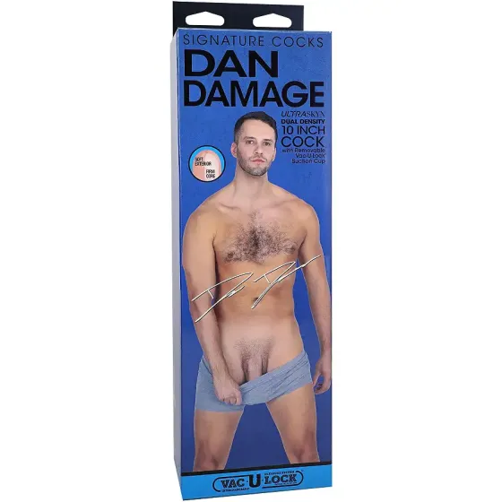 Фалоімітатор Doc Johnson Signature Cocks Dan Damage 10 inch UltraSkyn Львів
