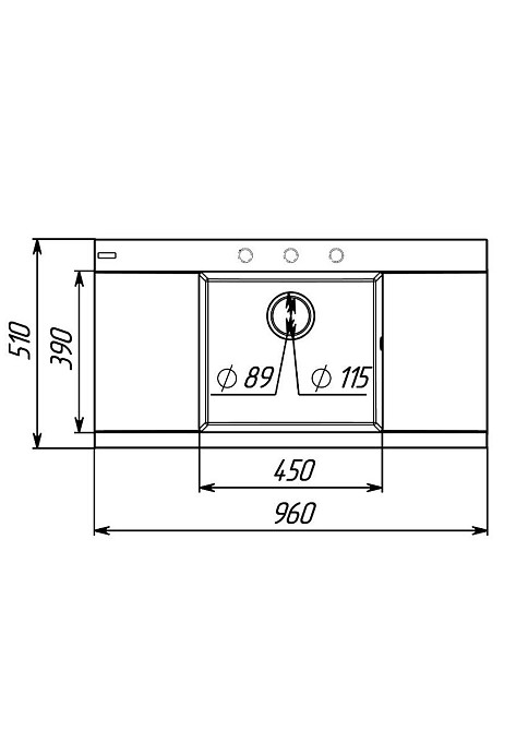 PLATINUM Гранітна мийка для кухні Platinum 9651 ATLAS матова (сафарі) Київ - фото 6
