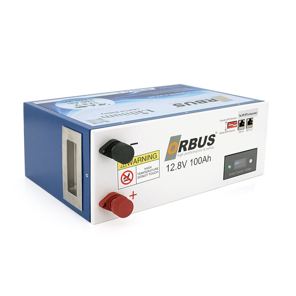 Акумуляторна батарея ORBUS LiFePO4 12,8V 100Ah,(100/100A) 360x140x250 mm, 12kg Київ - фото 1