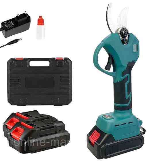 Акумуляторний секатор у кейсі (до 25мм) + 2 АКБ 48V SBR Київ