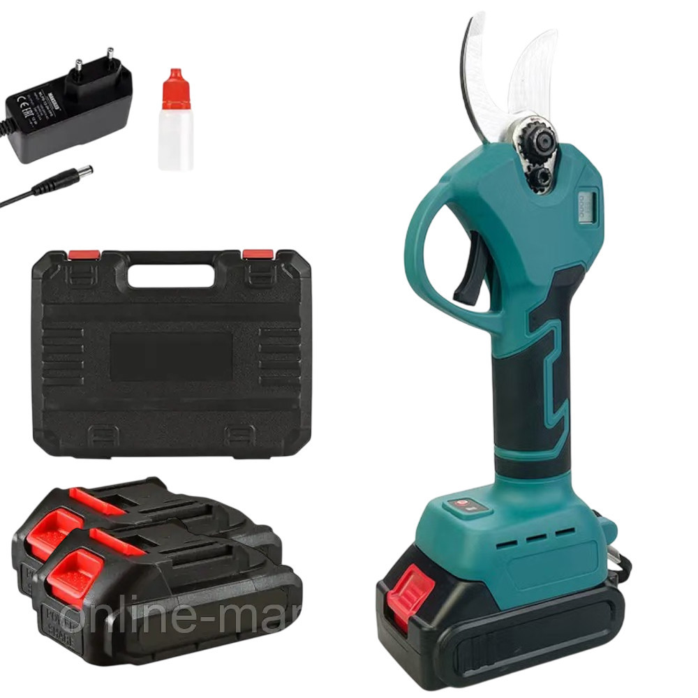 Акумуляторний секатор у кейсі (до 25мм) + 2 АКБ 48V SBR Київ - фото 1