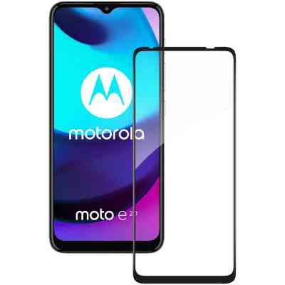 Стекло защитное ACCLAB Full Glue MOTO E20 Black (1283126521232) Винница